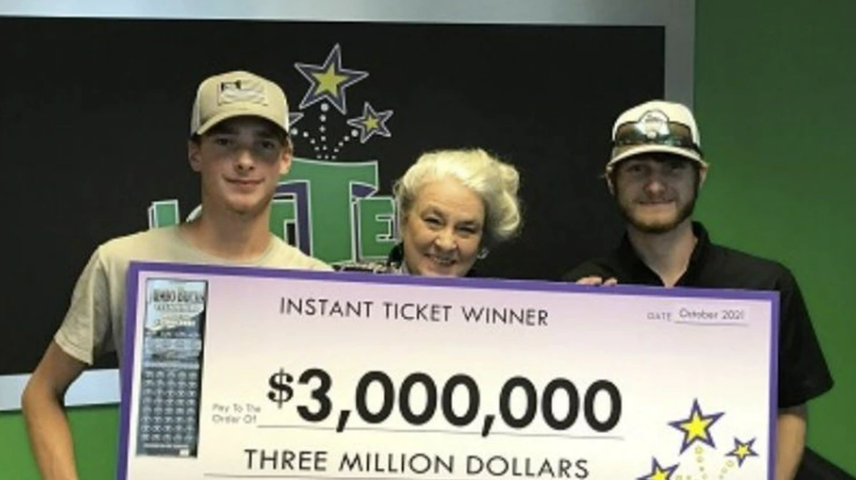 Two friends from Tennessee won $3 million in the lottery playing the Jumbo Bucks Titanium game. Photo from Tennessee Education Lottery