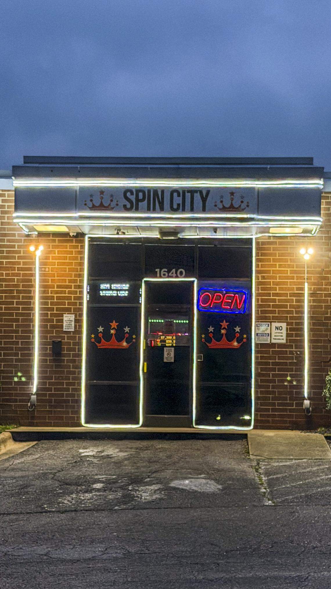 The exterior of SpinCity on 1640 S. Saunders St. Raleigh, N.C. on Sept. 29, 2025.