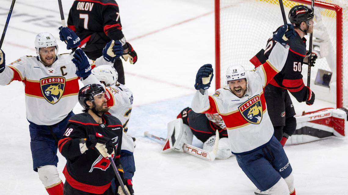 Panthers rally to win Game 5, eliminate Hurricanes from NHL playoffs