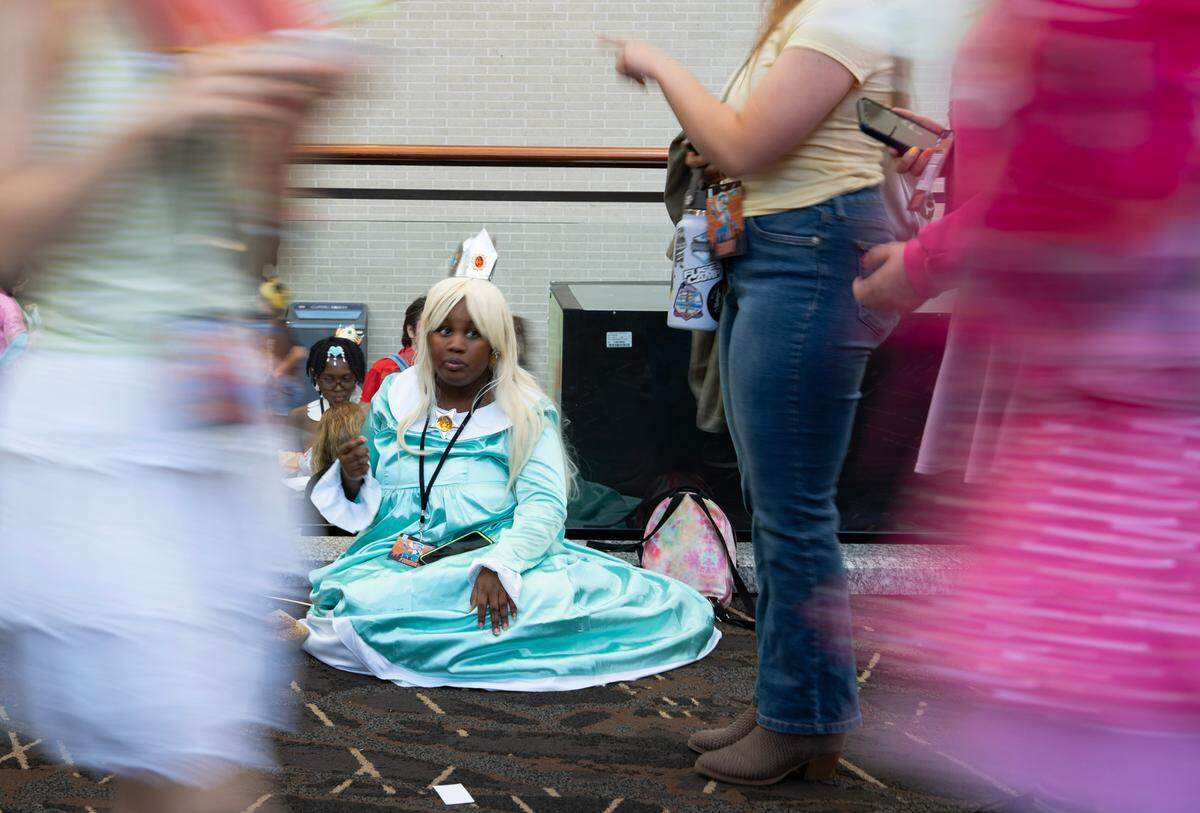 Cosplayers and comic fans celebrate Galaxycon at the Raleigh, N.C. Convention Center on Friday, July 25, 2025.