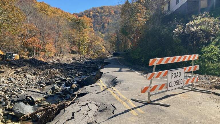 Along NC roads, the signs of Helene’s destruction are still hiding in plain sight