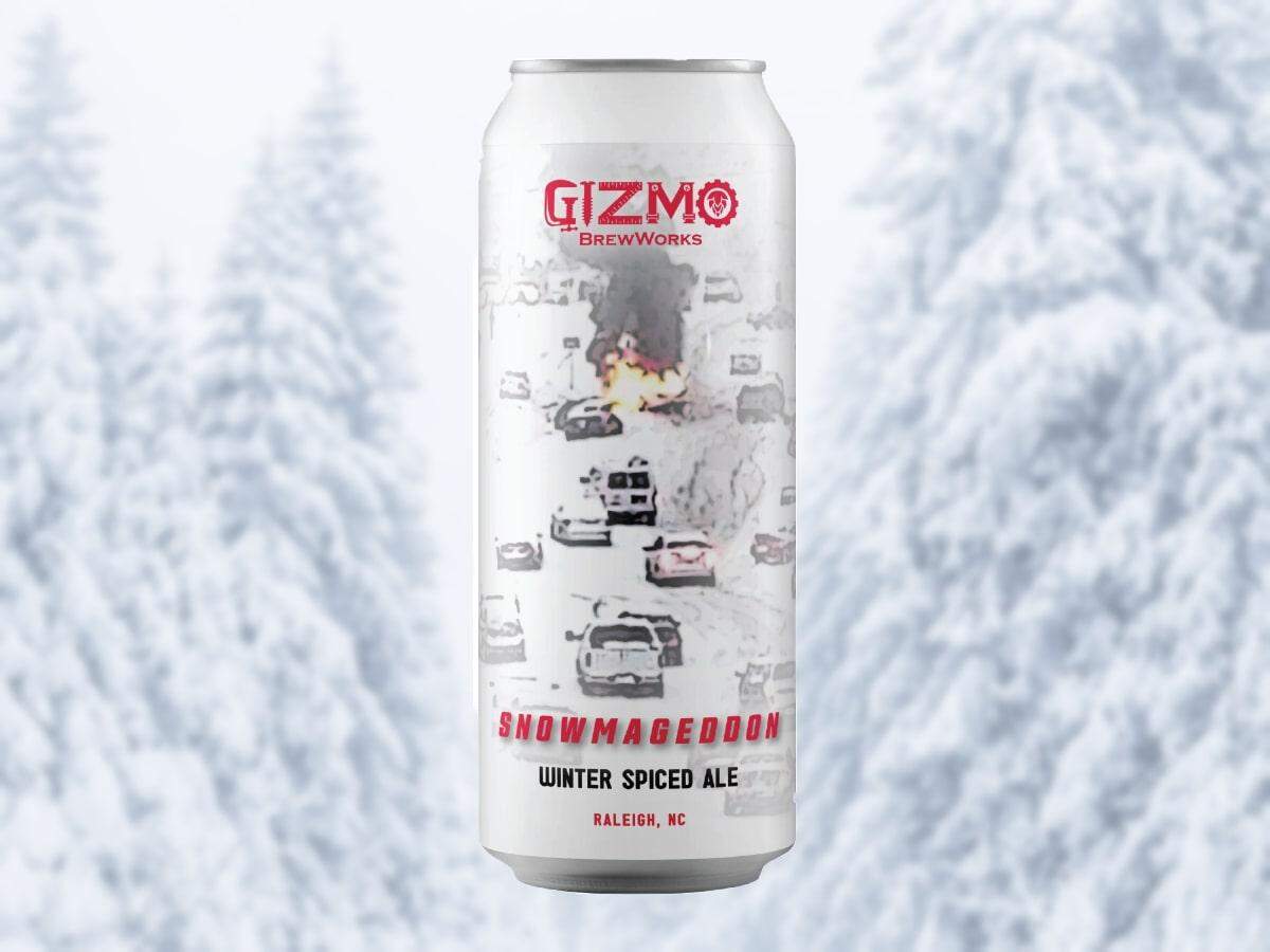The Gizmo Brewworks beer “Snowmageddon” honors Raleigh’s most infamous snow storm.