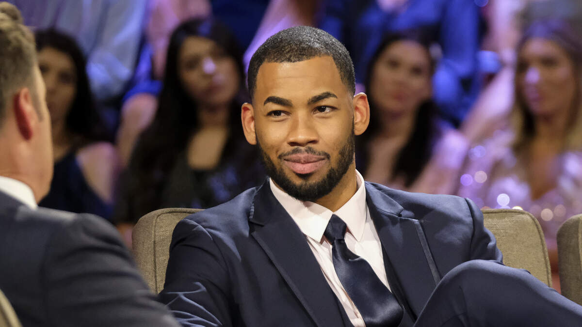 Mike Johnson in the Men Tell All episode of Season 15 of “The Bachelorette” on ABC.