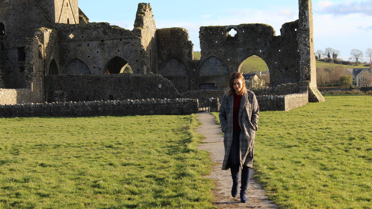 Mandy Moore at Donaghmore Workhouse in Ireland during the filming of “Who Do You Think You Are?” airing on TLC.
