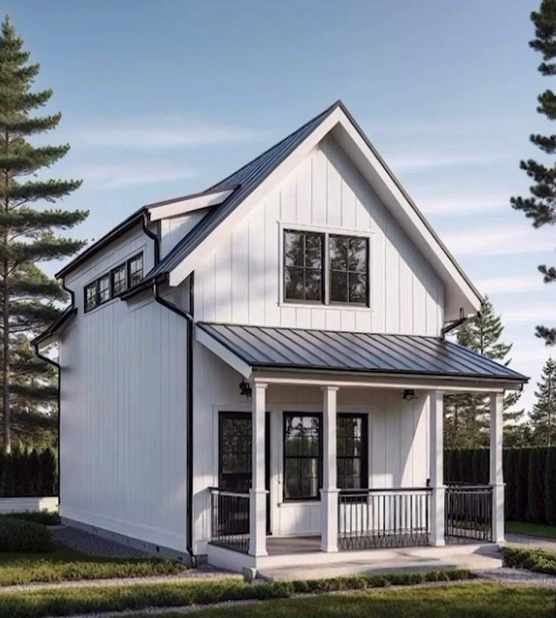 A rendering of the second building in the forthcoming Harper’s Home in west Durham.