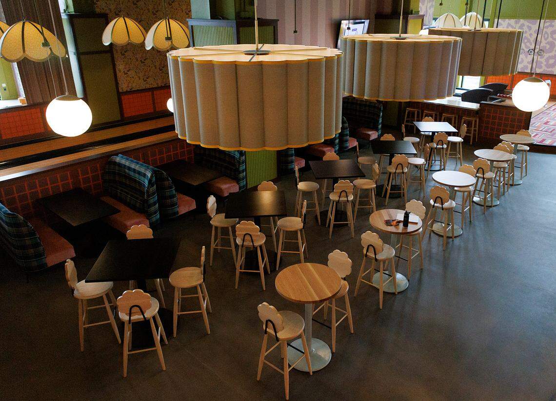 The interior of Jaguar Bolera is pictured on Tuesday, May 14, 2024, in Raleigh, N.C.