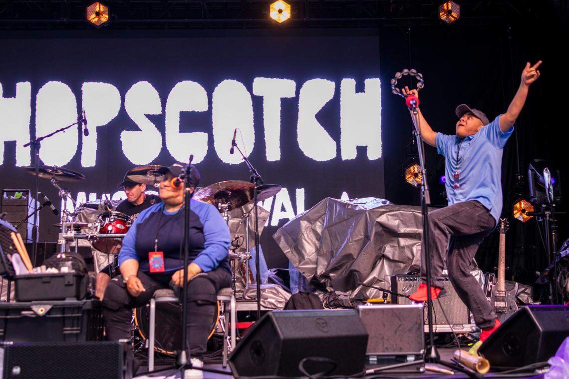 ESG performs on day 3 of the Hopscotch Music Festival Saturday, Sept. 9 2023 at City Plaza in Raleigh.