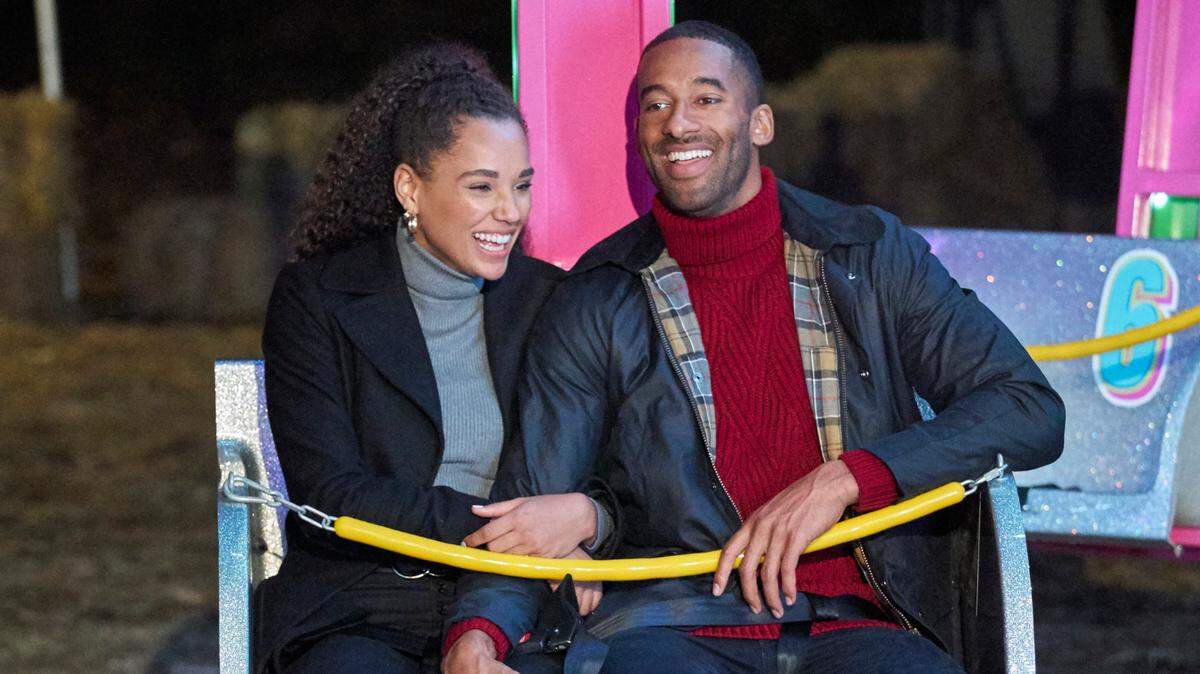 Matt James, a Raleigh native, rides a Ferris Wheel while on a date with Pieper in the Feb. 8, 2021, episode of “The Bachelor” on ABC.