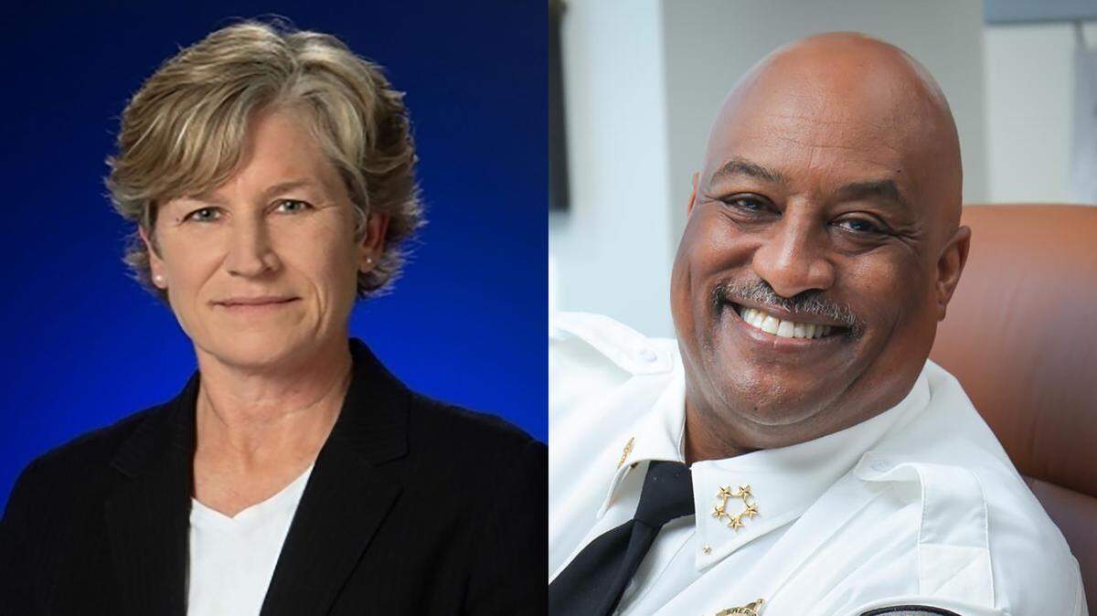 Maria Jocys and Clarence Birkhead ran for Durham County sheriff in 2022.