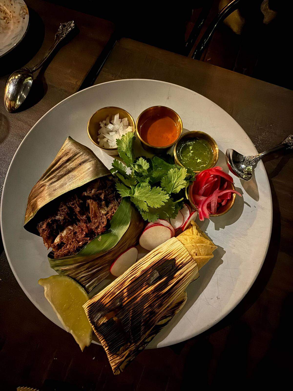A plate of barbacoa at Little Bull in Durham.