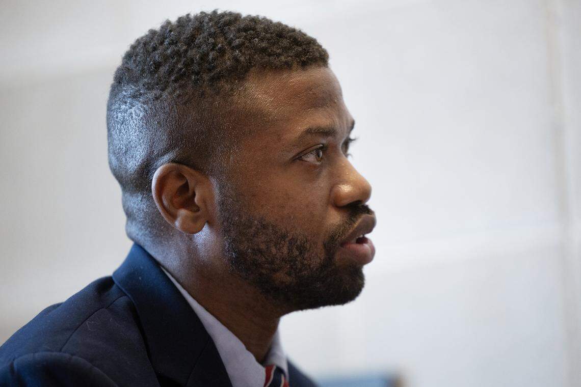 Rep. Cecil Brockman, photographed at the N.C. General Assembly in 2024.