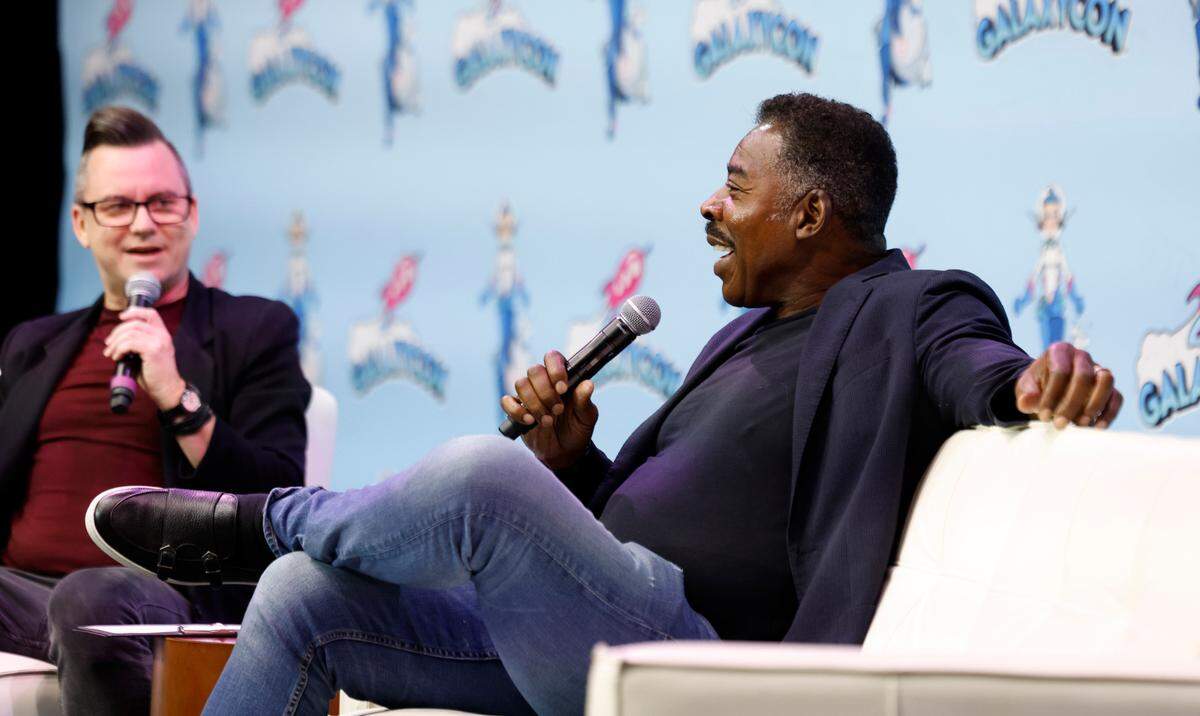 Ernie Hudson is interviewed at GalaxyCon Raleigh at the Raleigh Convention Center Sunday, July 28, 2024.
