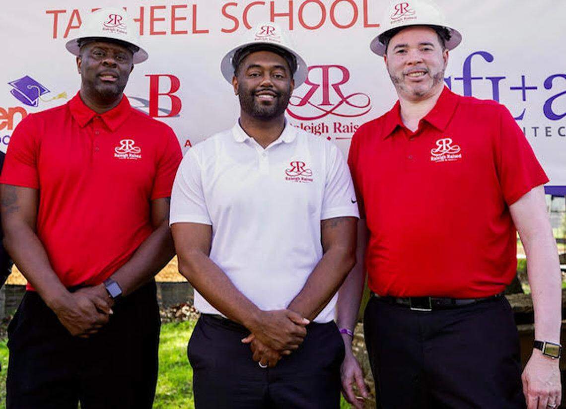 North Carolina Central head coach LeVelle Moton (left) founded Raleigh Raised Development with business partners with CJ Mann and Terrell Midgett.