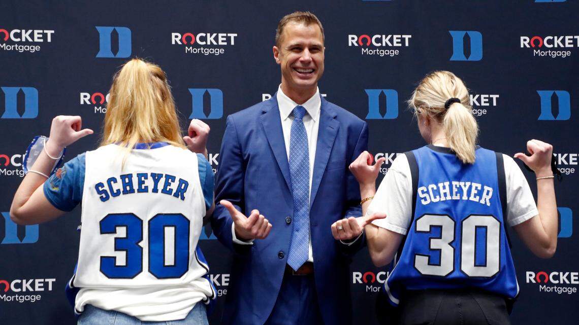 ‘Jon won the job.’ Duke introduces Jon Scheyer as its next men’s basketball coach.