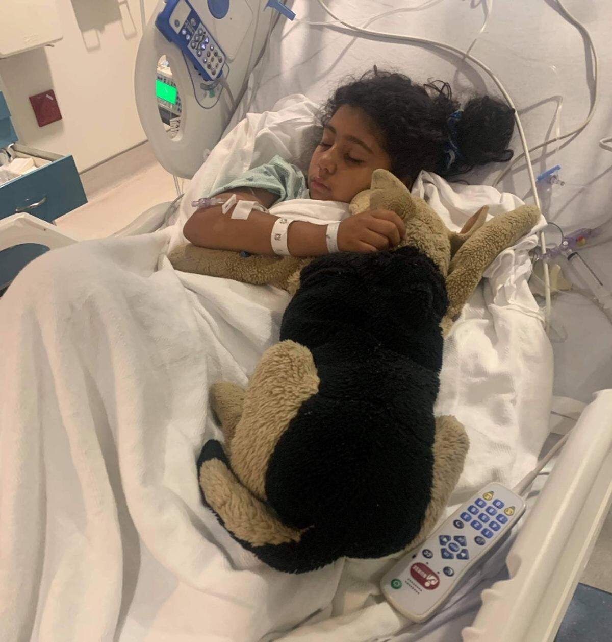 Estrella Sosa, 9, was hospitalized for five nights after getting shot in Robeson County on Sept. 11, 2021.