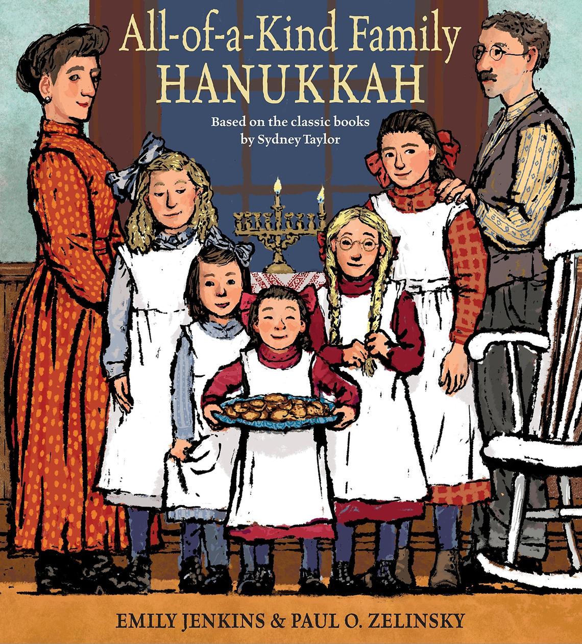 The classic series, “All-of-a-kind Family Hanukkah,” by Emily Jenkins, comes to picture books as the five girls prepare for the holiday.