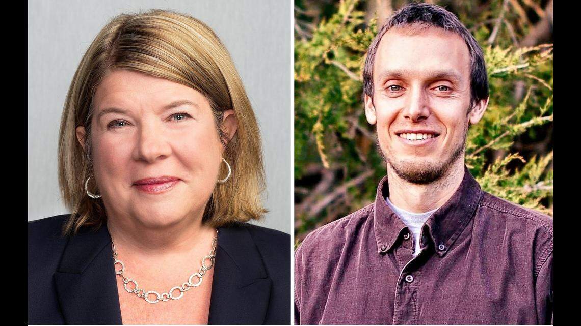 Chapel Hill Mayor Pam Hemminger, left, and her challenger Joshua Levenson