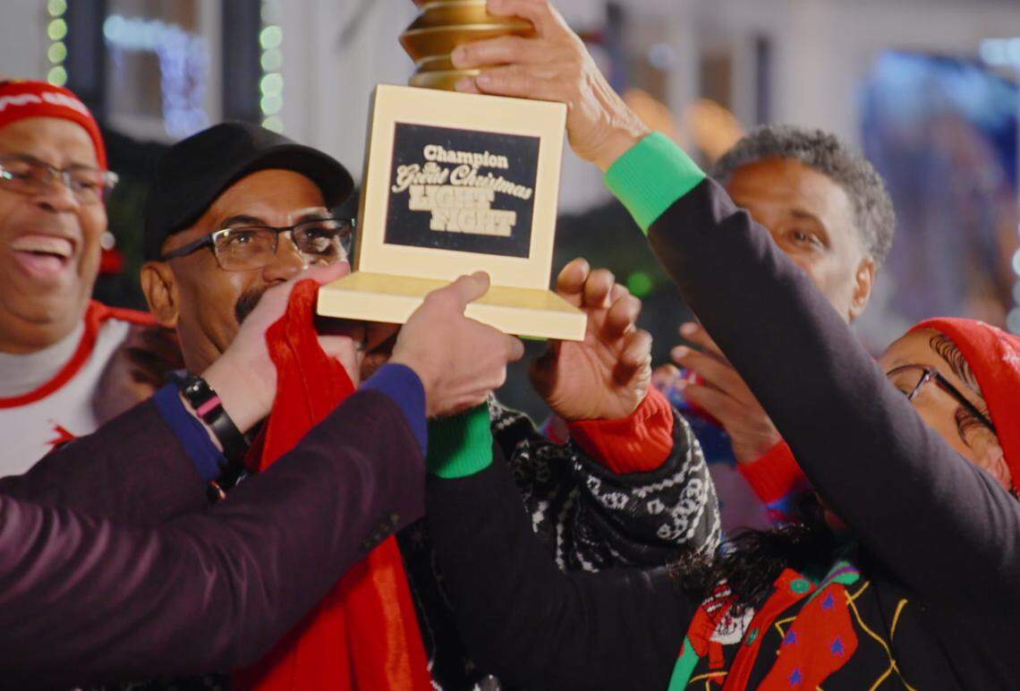 The Campbell family of Oxford, NC, won the top prize on the Season 12 premiere episode of ABC’s “Great Christmas Light Fight,” which aired on Dec. 5, 2024.