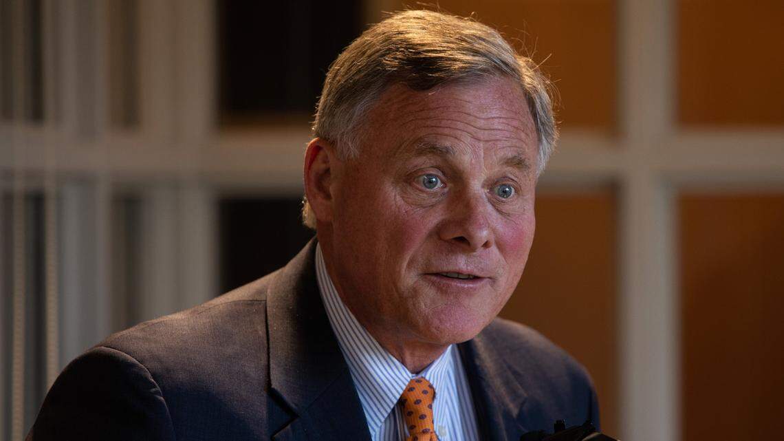 U.S. Senator Richard Burr, photographed April 1, 2019 at Duke University’s Fleishman Commons.