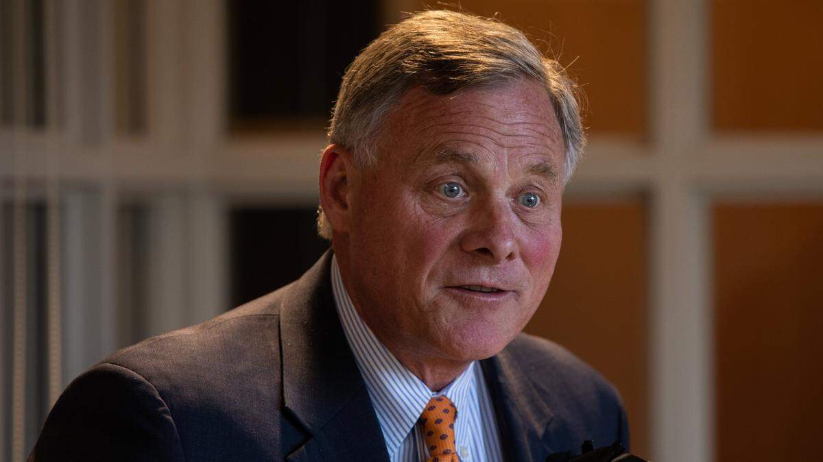 U.S. Senator Richard Burr, photographed April 1, 2019 at Duke University’s Fleishman Commons.