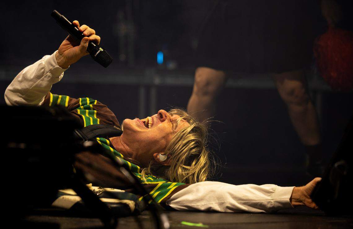 Weird Al Yankovic brings his “Bigger & Weirder 2025” tour to Raleigh, N.C.’s Red Hat Amphiteather, Thursday night, July 24, 2025.