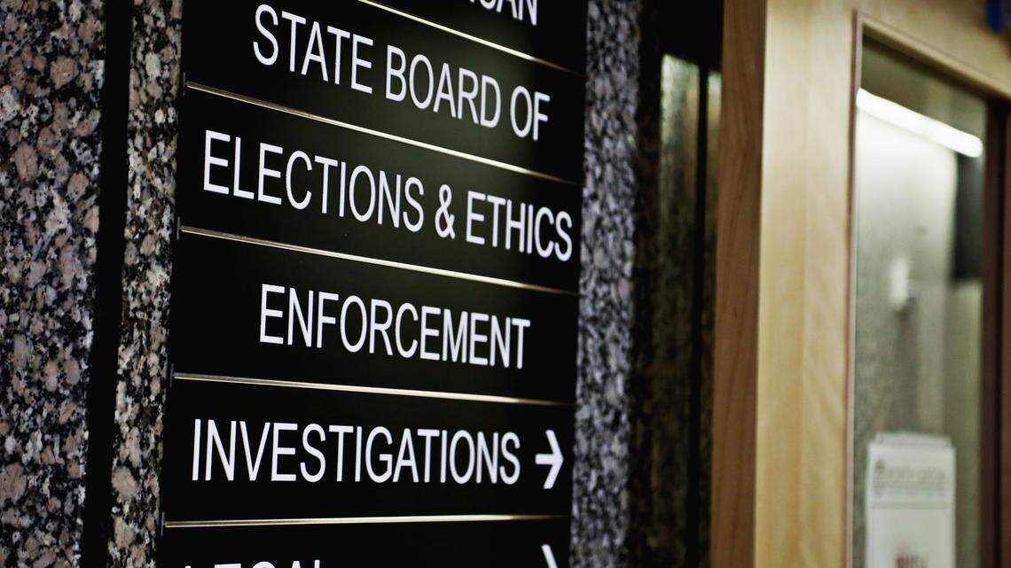 The North Carolina State Board of Elections is in the Dobbs Building in downtown Raleigh. Photographed Thursday, Sept. 24, 2020.