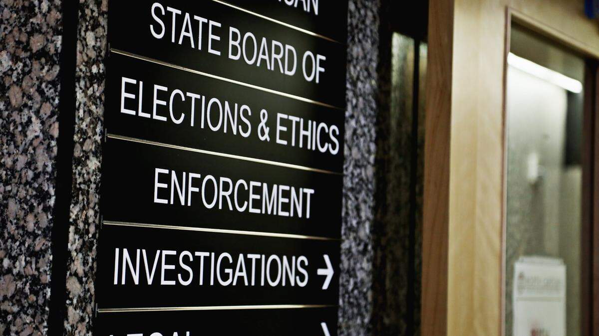 The North Carolina State Board of Elections is in the Dobbs Building in downtown Raleigh. Photographed Thursday, Sept. 24, 2020.