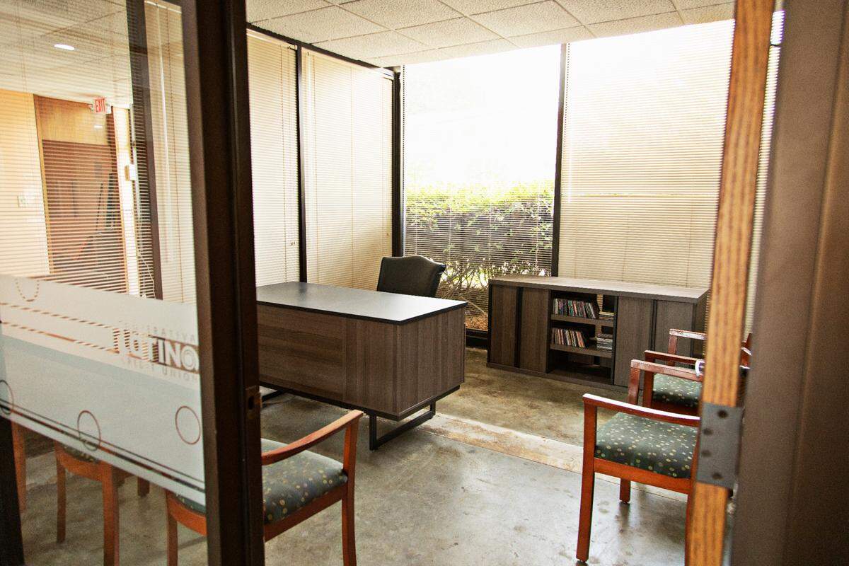 Ancillary Fermentation did minimal renovation in the former bank in Raleigh and has a quirky setup of an office and conference room for patrons to use as well.