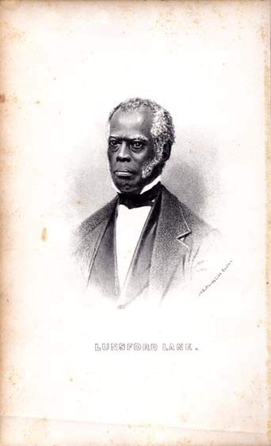 Lunsford Lane, born a slave in Raleigh in 1803, earned enough money to buy his freedom and later wrote an autobiography. He will be honored with a historic marker in downtown Raleigh.