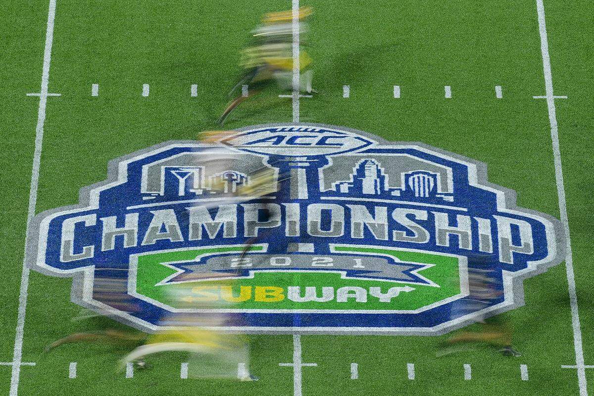 A view of the ACC championship game in 2021, which pitted Wake Forest vs. Pittsburgh.