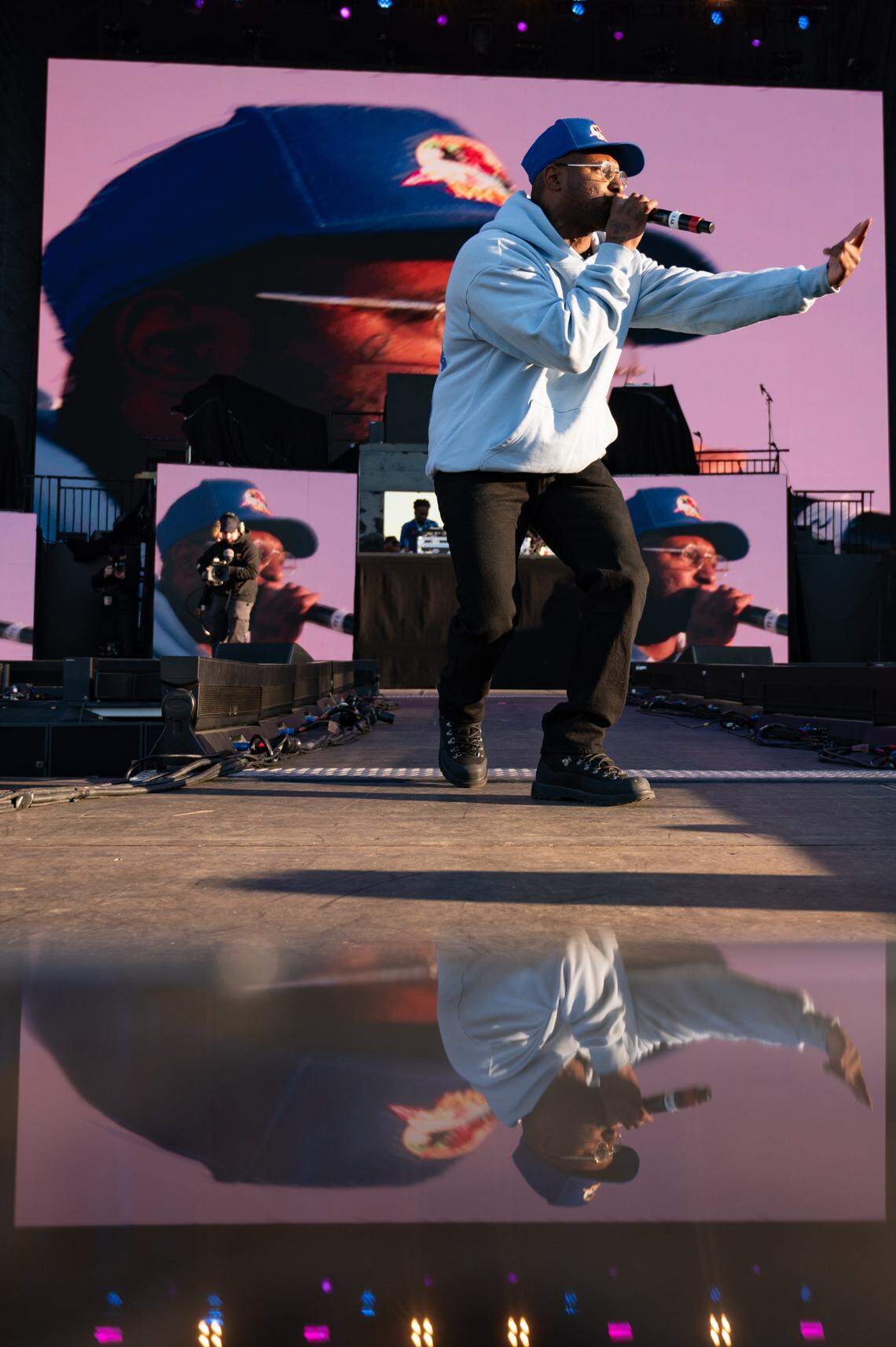 Schoolboy Q performs at the first day of Dreamville Music Festival in Dix Park in Raleigh, NC on Saturday, April 6, 2024.