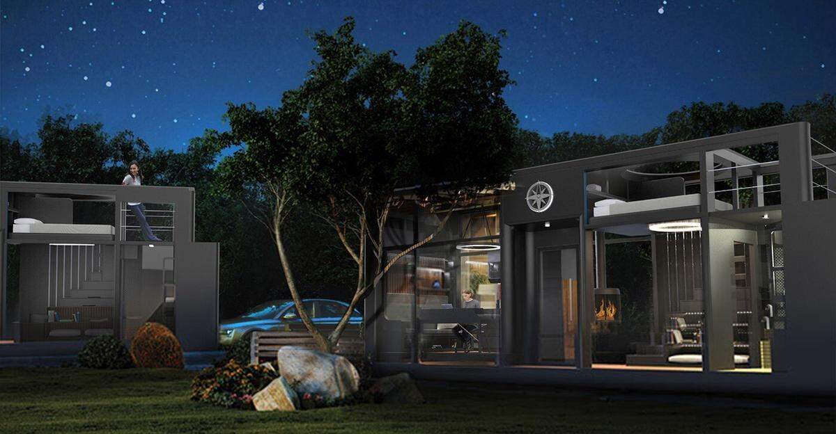 It will feature a workspace at the the center of 40 tiny homes.