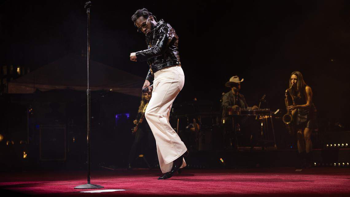  at Red Hat Amphitheater in Raleigh, N.C., Friday night, Sept. 12, 2025.