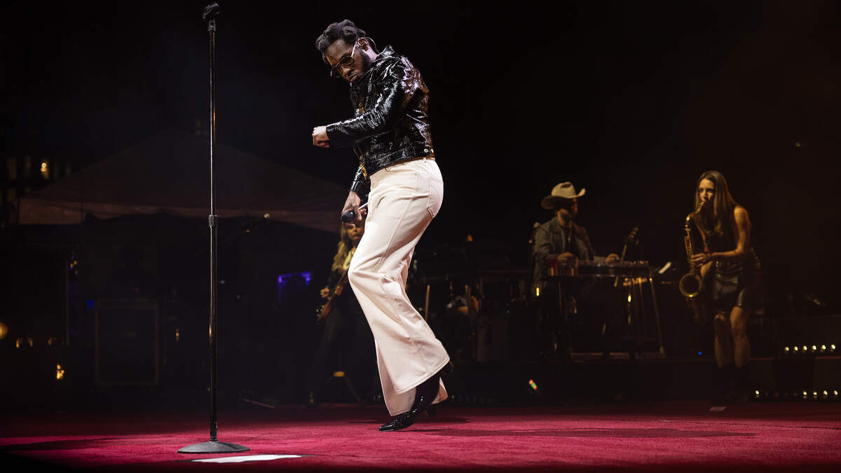 at Red Hat Amphitheater in Raleigh, N.C., Friday night, Sept. 12, 2025.