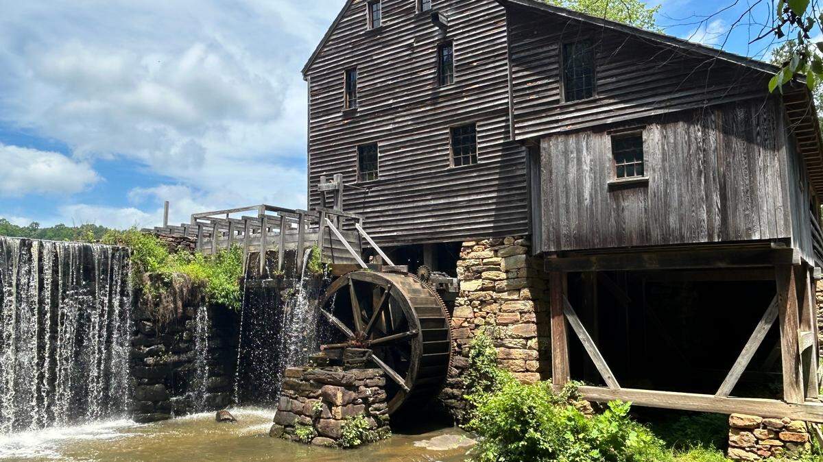 The waterwheel at historic Yates Mill County Park needs replacements totaling $400,000. Volunteers still need a quarter of that figure and hope to raise it soon.