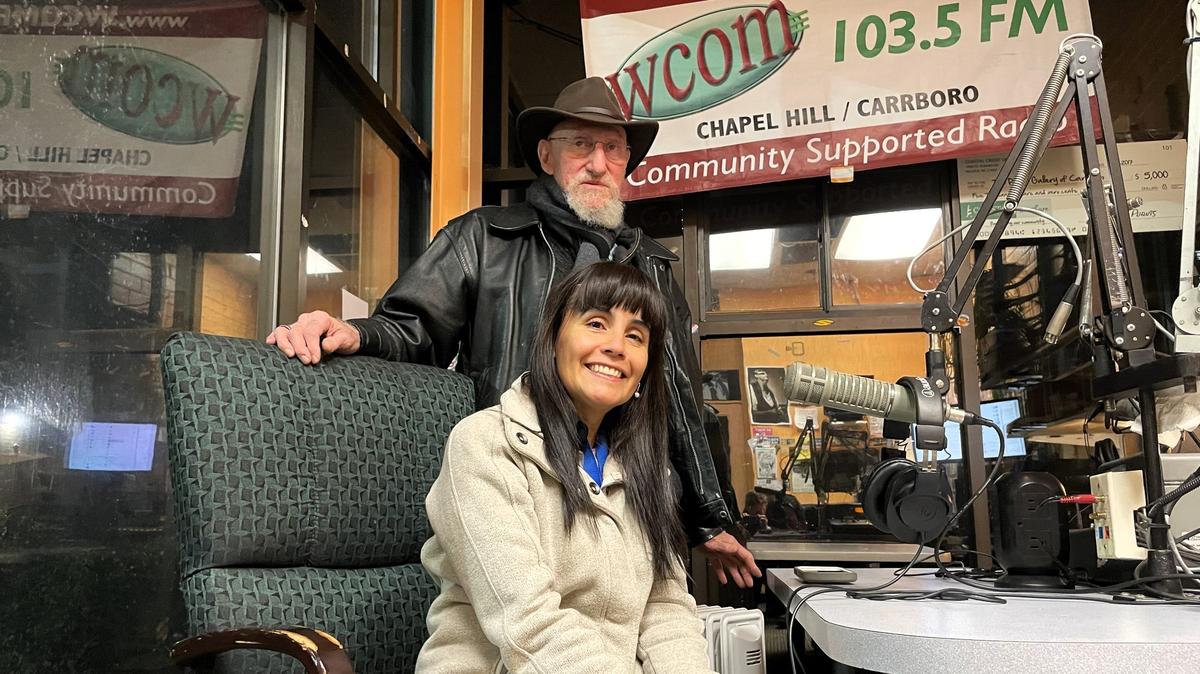 WCOM radio co-founder Jacques Menache and radio host and producer Berenice Malagón see an even more inclusive future for the community radio station. The 20-year-old operation will move to its first, permanent home in Carrboro this year.