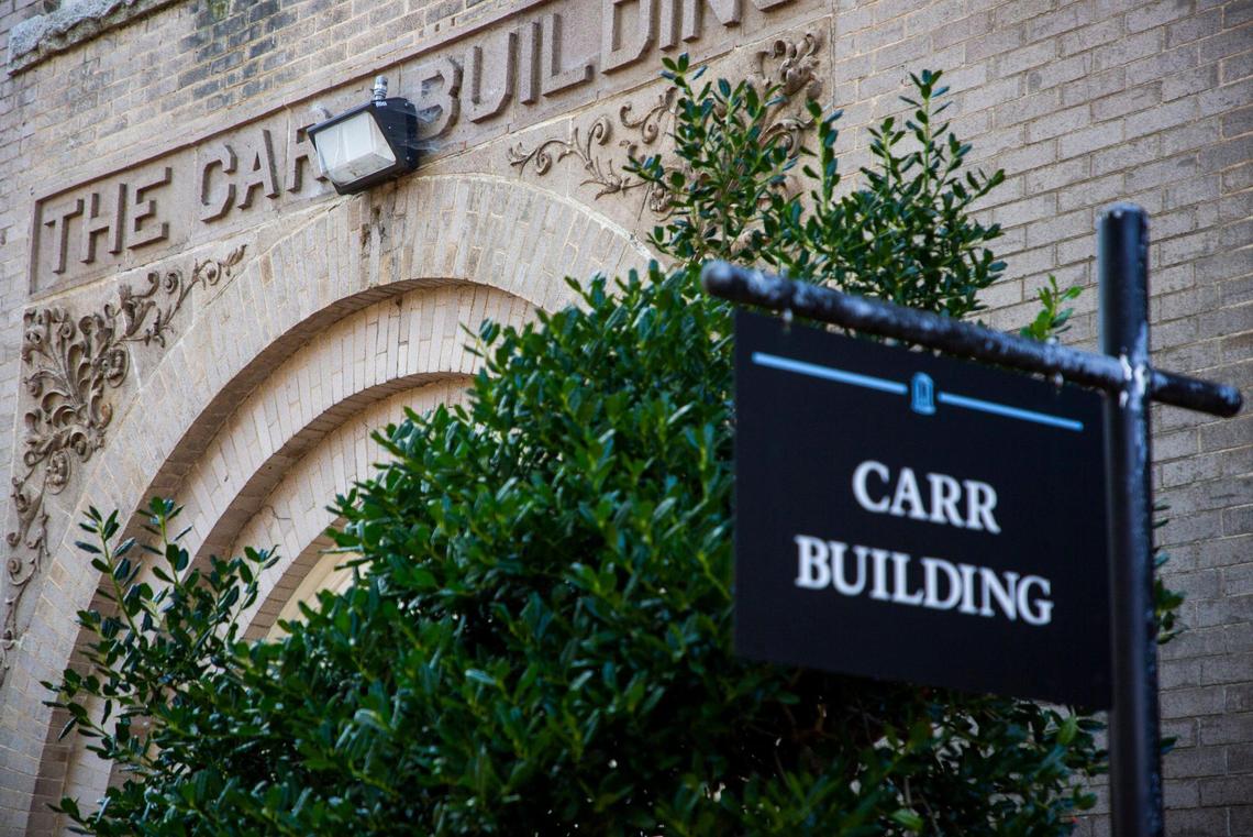 The Carr Building is one of four buildings on UNC Chapel HillÕs campus that have been recommended for renaming under a new policy approved by the UNC Board of Trustees during a meeting on Thursday, July 16, 2020, in Chapel Hill, N.C. The other three buildings are the Daniels Building, Ruffin Residence Hall and Aycock Residence Hall.