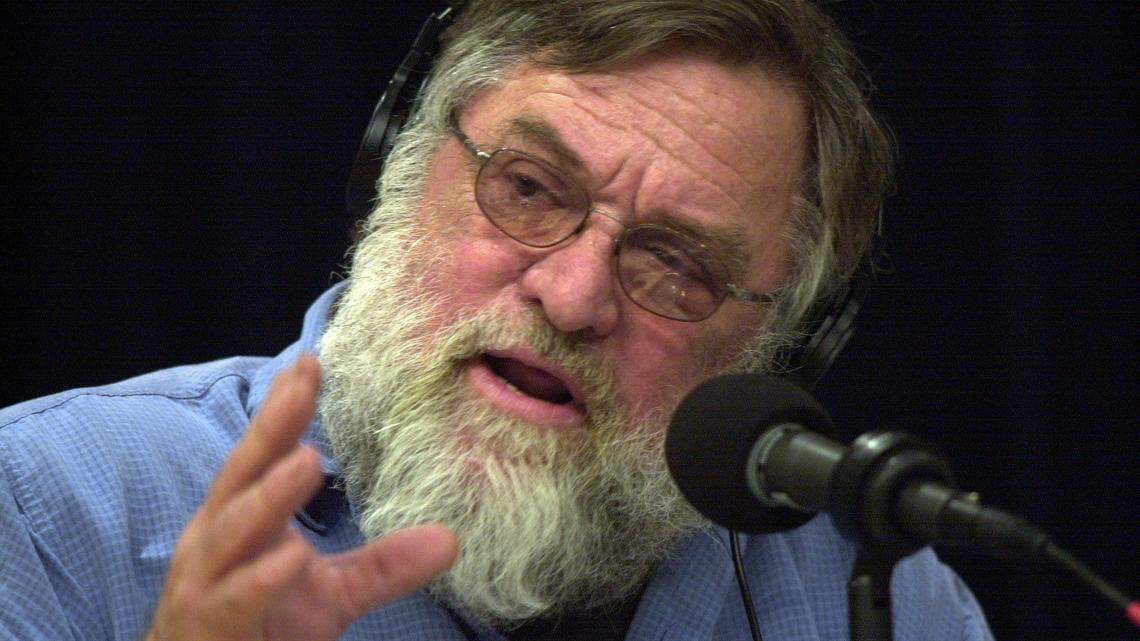 Dr. Orrin Pilkey from Duke University discusses beach erosion during a live broadcast of the NPR show “Science Friday “ from the North Carolina Museum of Natural Sciences in 2001.