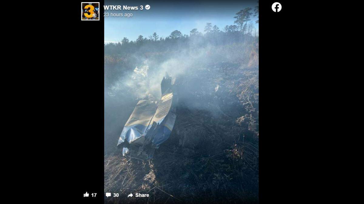 Two people from North Carolina were killed in a fiery plane crash in Suffolk, Virginia, officials said.