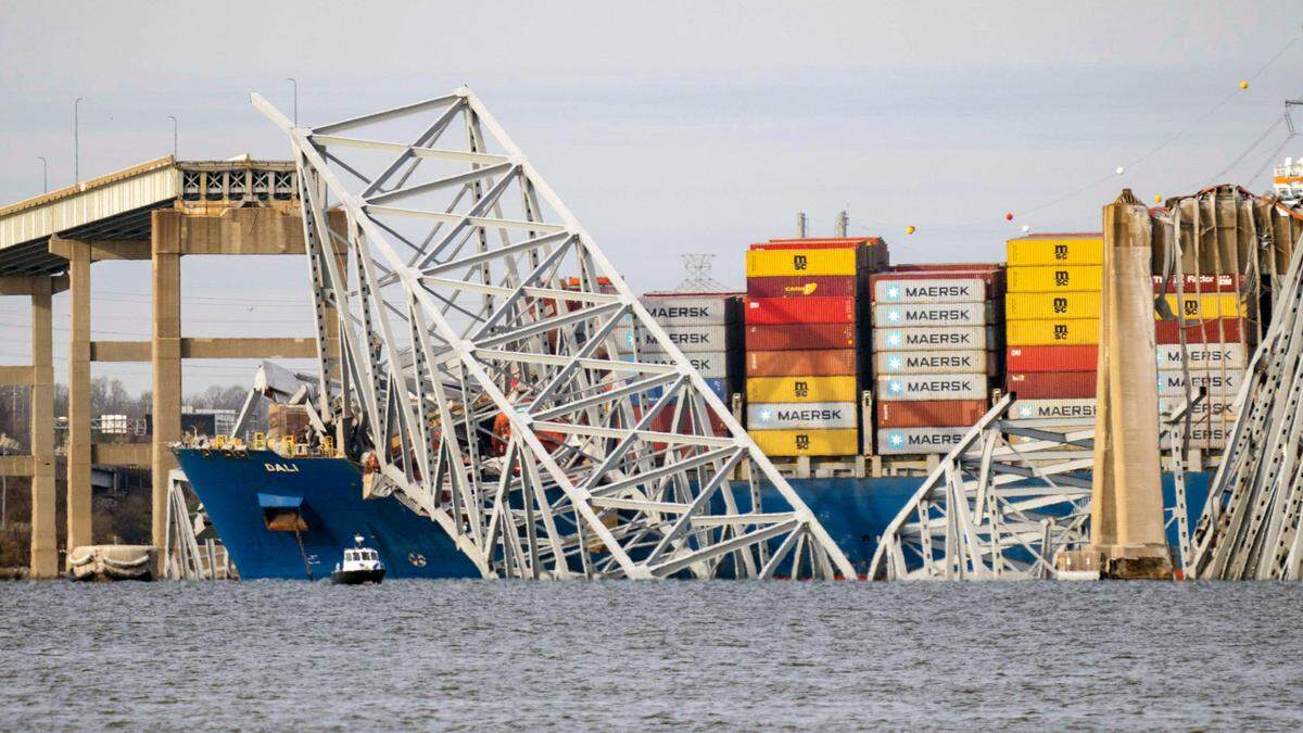 The Francis Scott Key Bridge, a major span over the Patapsco River in Baltimore, collapsed after it was struck by a large cargo ship, prompting a massive emergency response for multiple people in the water. The Baltimore City Fire Department described the collapse as a mass-casualty incident.