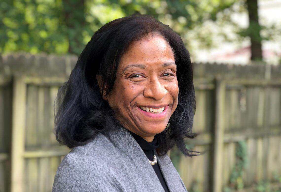 Sabrina Goode, a founding member of the Friends of Oberlin Village, was instrumental in the renaming of a Wake County middle school to honor the community started by former slaves. She was photographed at her sister’s home in Oberlin Village in September 2020.