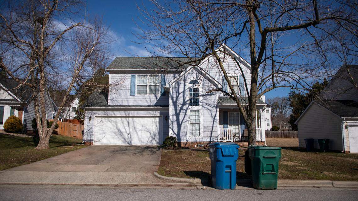 A Durham, N.C. home, pictured here on Jan. 24, 2022, was occupied by Grace Marsh, the director of community engagement for the Durham County Sheriff’s Office, when it was searched as part of a drug investigation two years ago.
