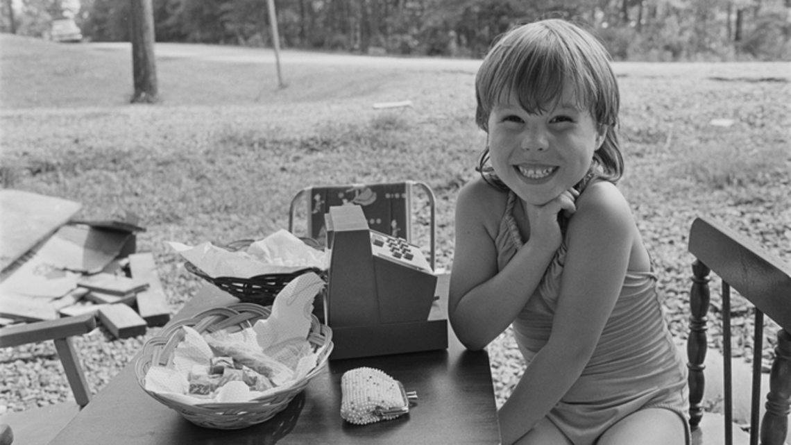 She started with lemonade and a toy cash register. Now she’s an inventor with a patent.