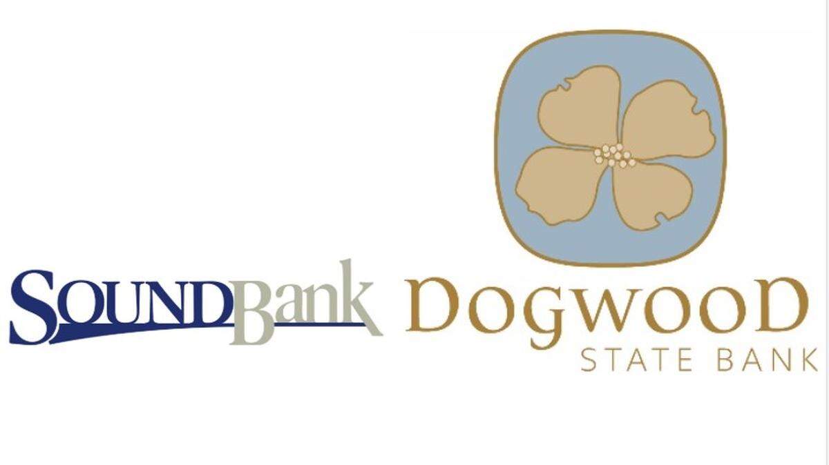 Dogwood State Bank logo and its former Sound Bank logo.