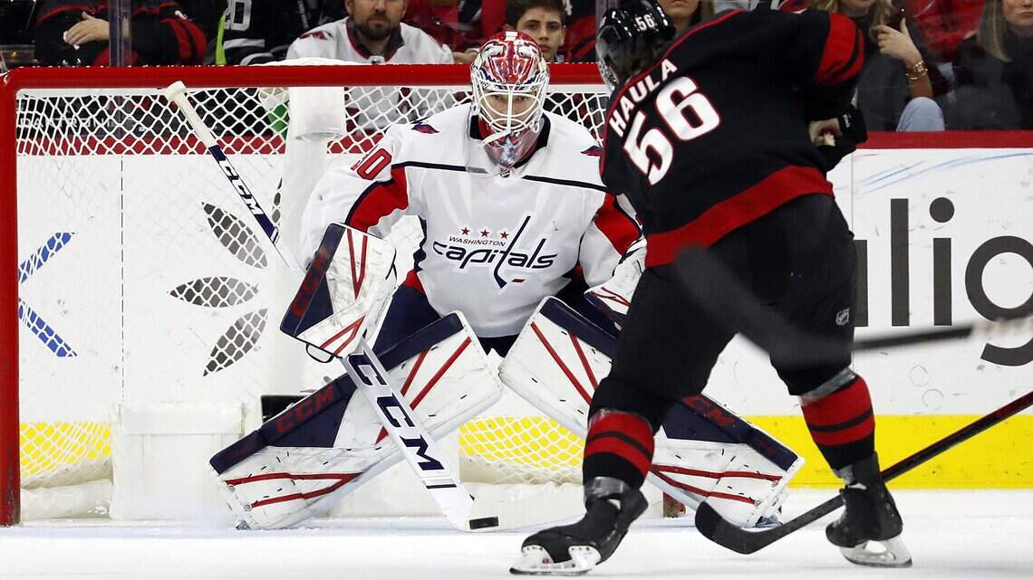 Canes make push in third period, but Samsonov, Capitals hold on for 4-3 victory