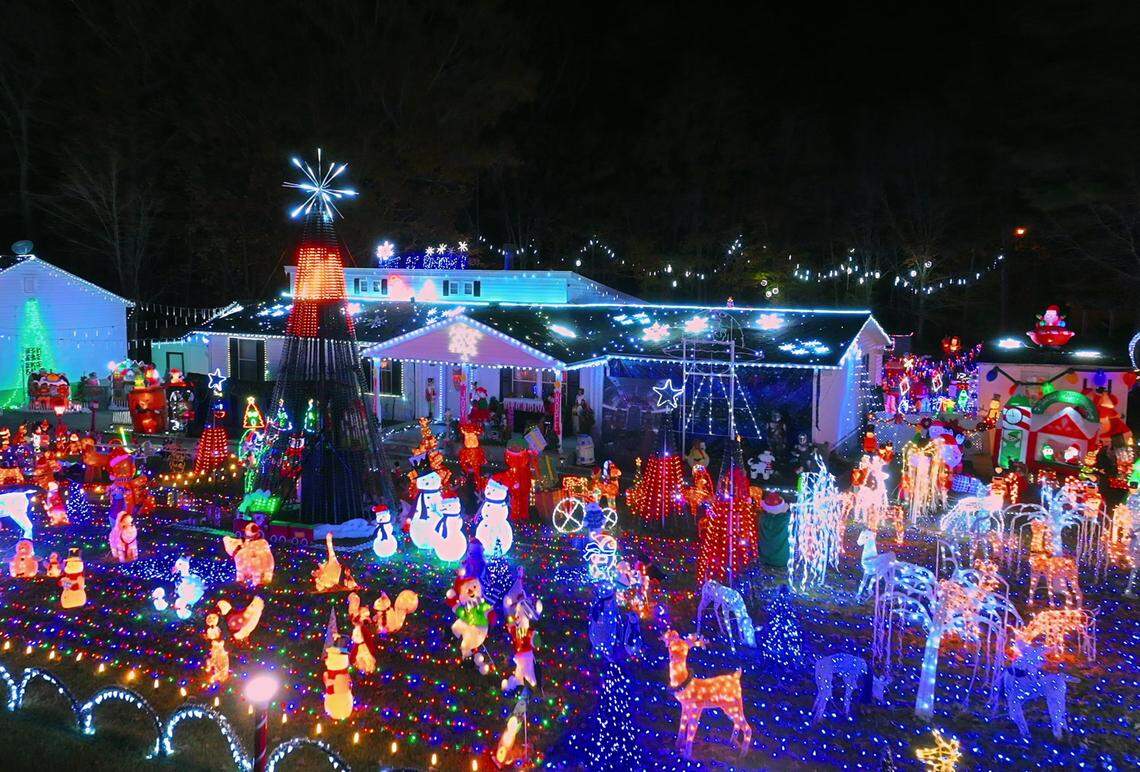 The Campbell family of Oxford, NC, won the top prize on the Season 12 premiere episode of ABC’s “Great Christmas Light Fight,” which aired on Dec. 5, 2024.