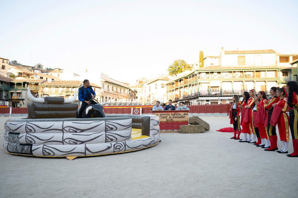 Grant Ellis’ group date in Madrid on the Feb. 17 episode of “The Bachelor” on ABC.