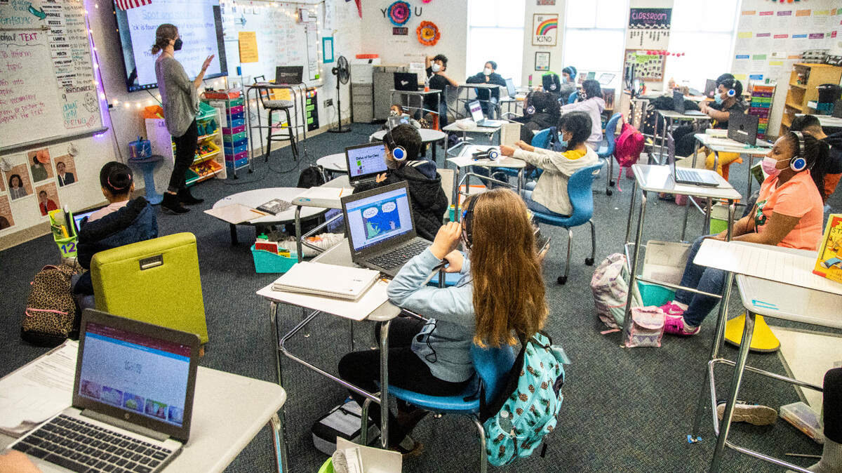 Green Elementary School, fourth-graders attend in-person classes Monday, March 15, 2021 at the Raleigh school. Monday marked the first day of daily in-person instruction in a year for Wake fourth and fifth-grade students.