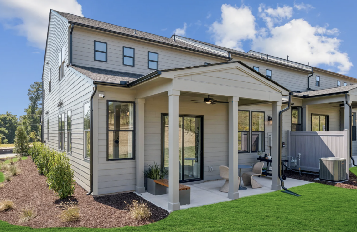 A new 21-acre townhome community called Brookside is now officially open at 1412 Olive Chapel Road in Apex.