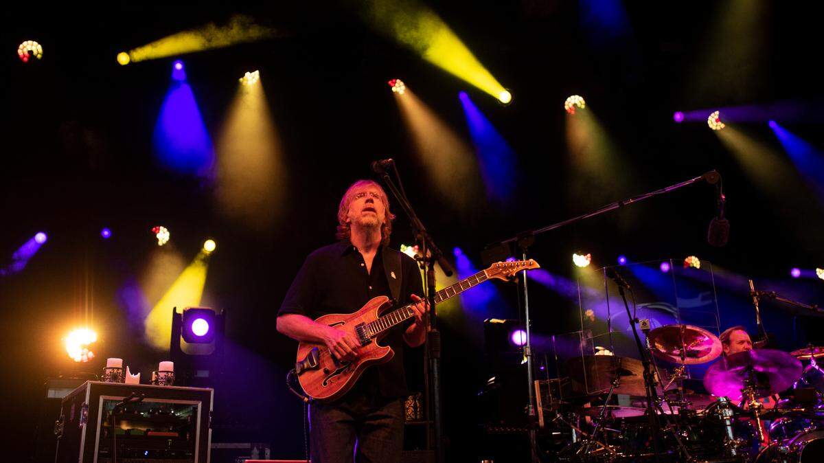 Phish brings its summer tour to the Coastal Credit Union Music Pavilion at Walnut Creek in Raleigh, N.C., Friday night, July 29, 2022.
